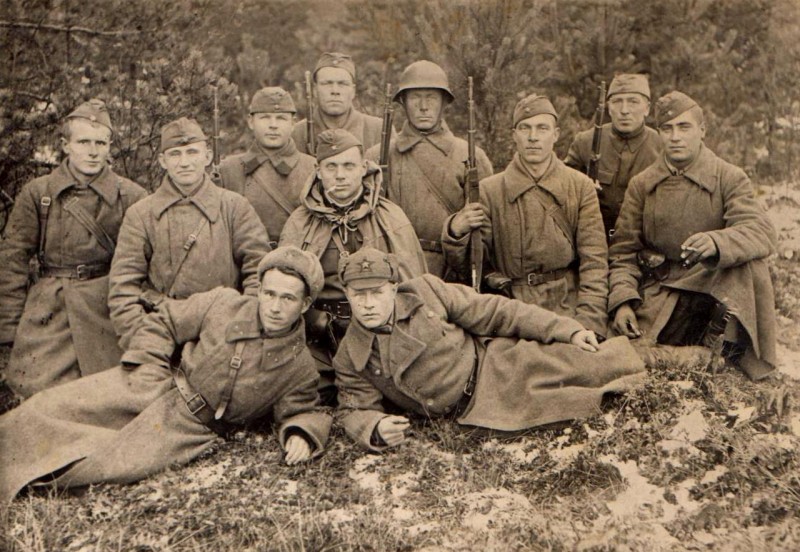 Ленинградский фронт. 46 стрелковая дивизия, 1941 год или  1 стрелковая дивизия НКВД, пограничники.
