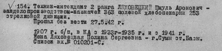 Ляховецкий Шмуль Аронович